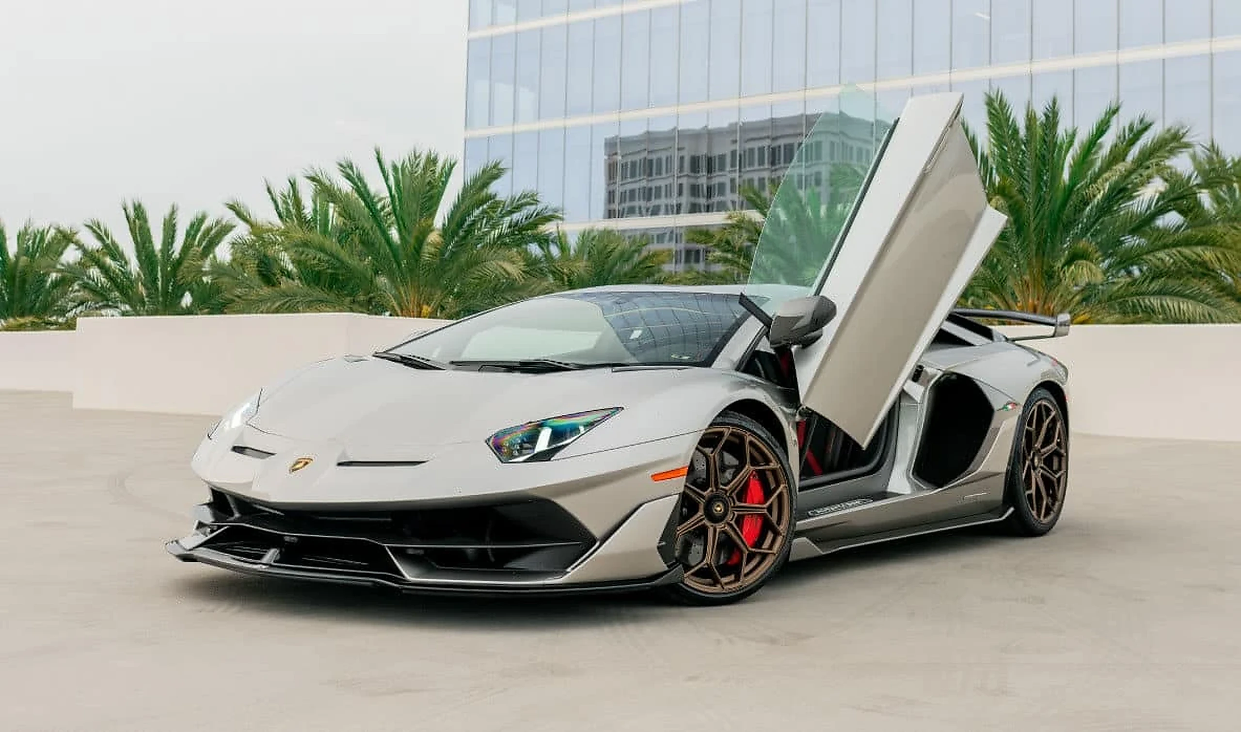 Lamborghini Aventador SVJ detail relevant to miami event-venue car delivery on ALLCARS