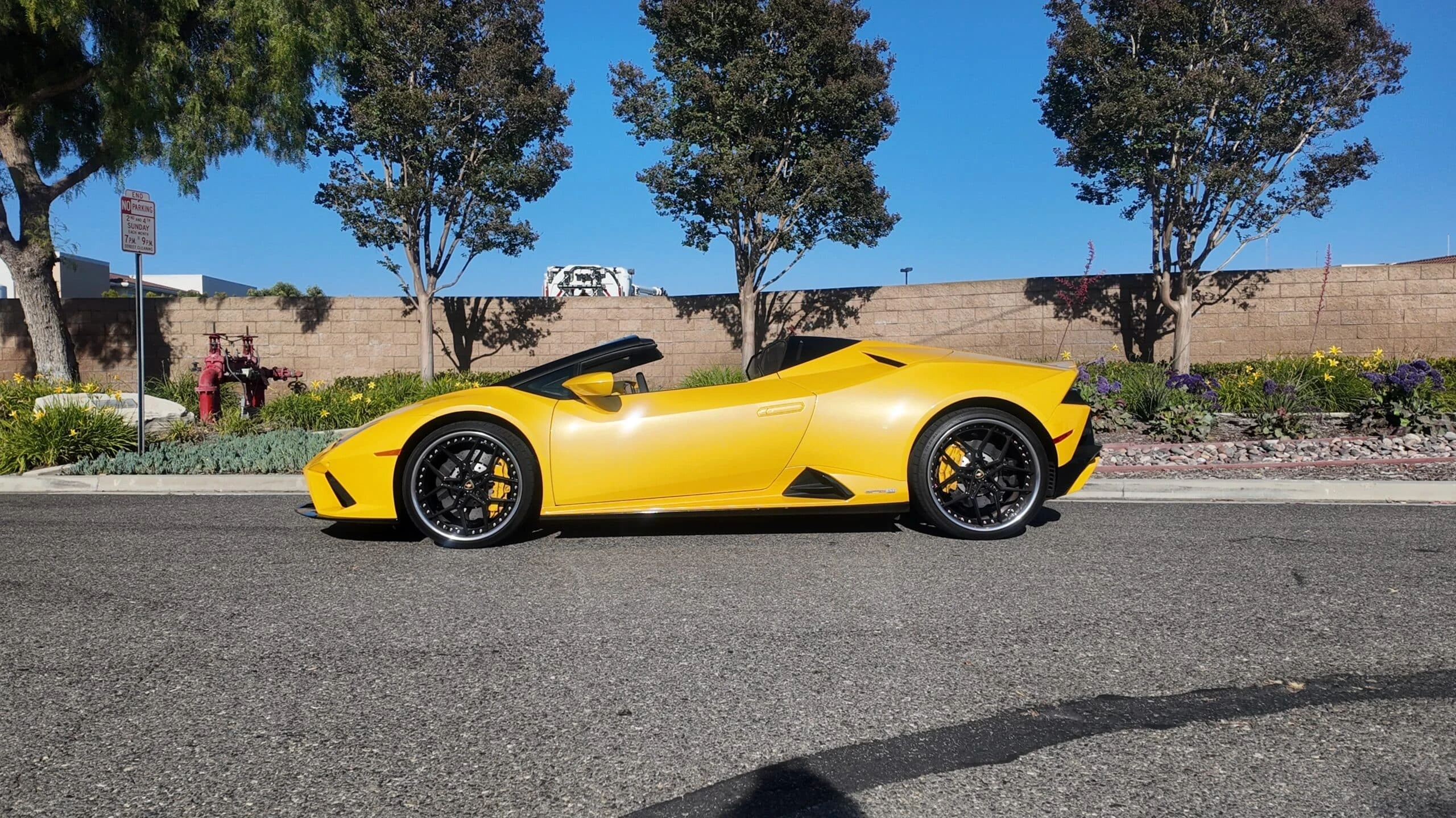 Lamborghini Huracán EVO Spyder detail relevant to miami swim week exotic car rentals on ALLCARS
