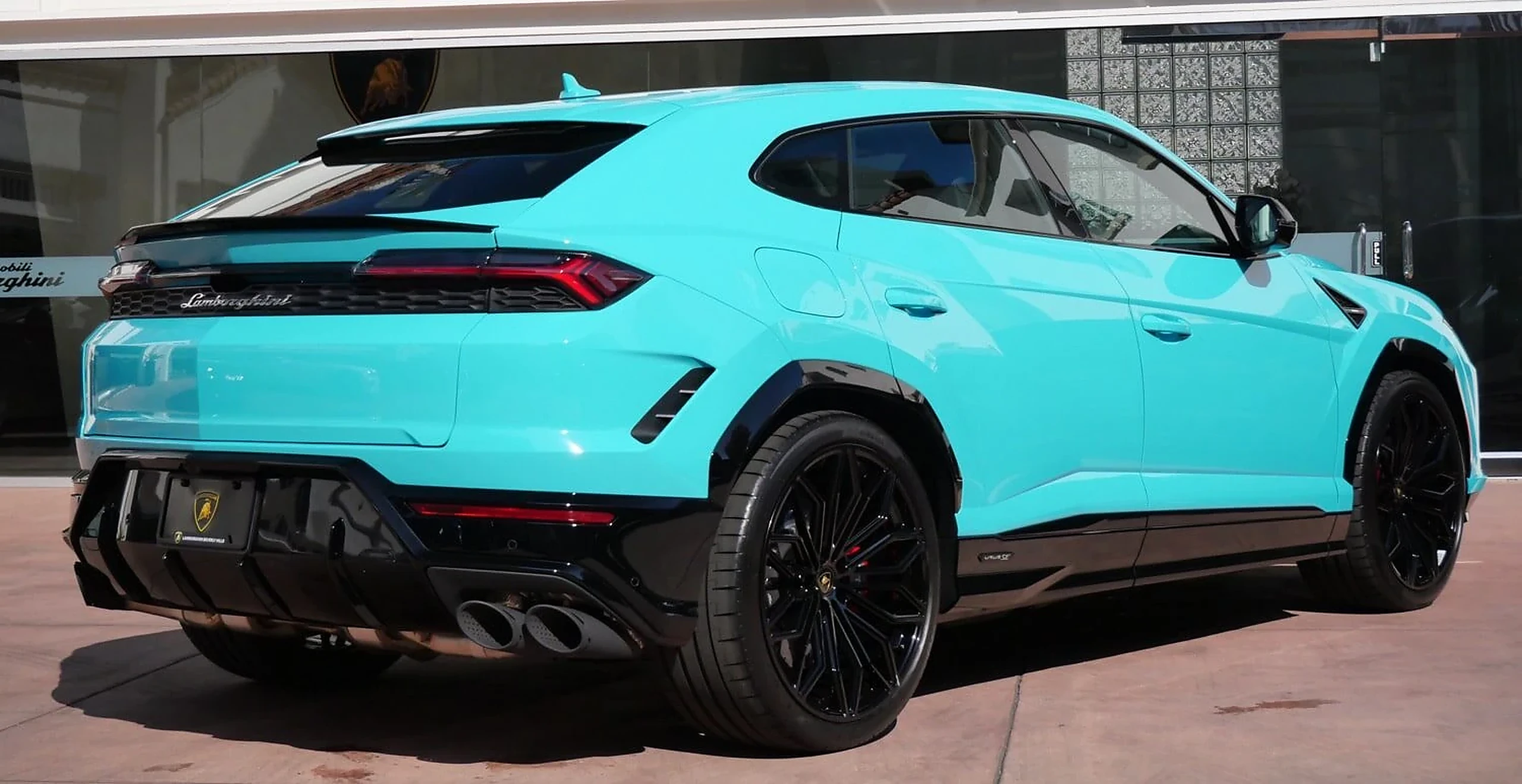 Lamborghini Urus SE detail relevant to hybrid supercar rentals on ALLCARS