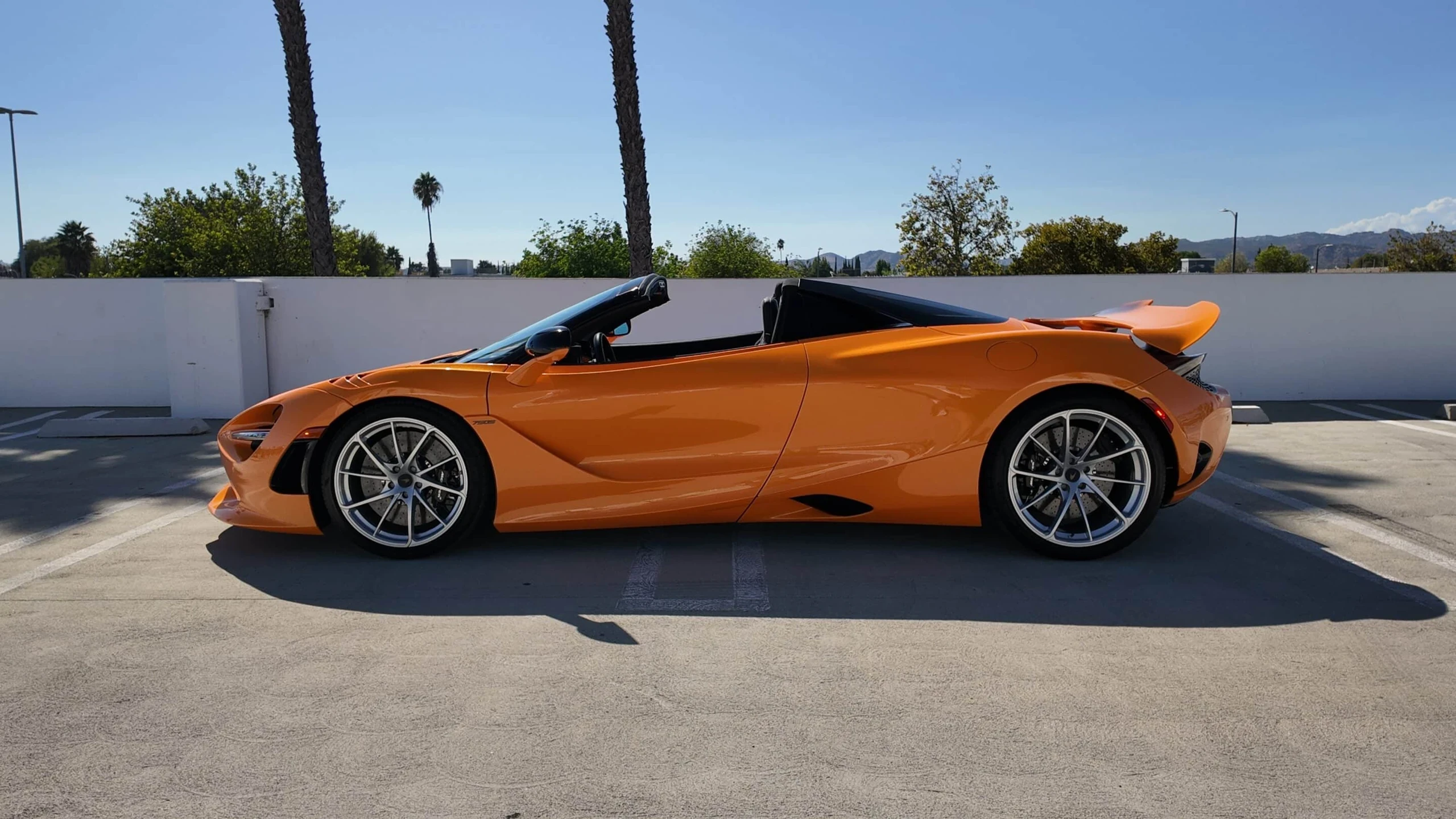 McLaren 750S Spider detail relevant to weekend exotic rentals on ALLCARS
